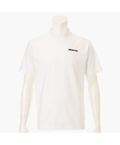 

Мужская футболка с высоким воротником, свободного кроя, из быстросохнущей ткани BRIEFING Gol, белый