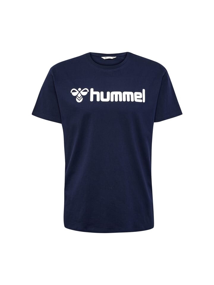 

Футболка Hummel Regular Fit Stretch Rundhalsausschnitt Logo, синий