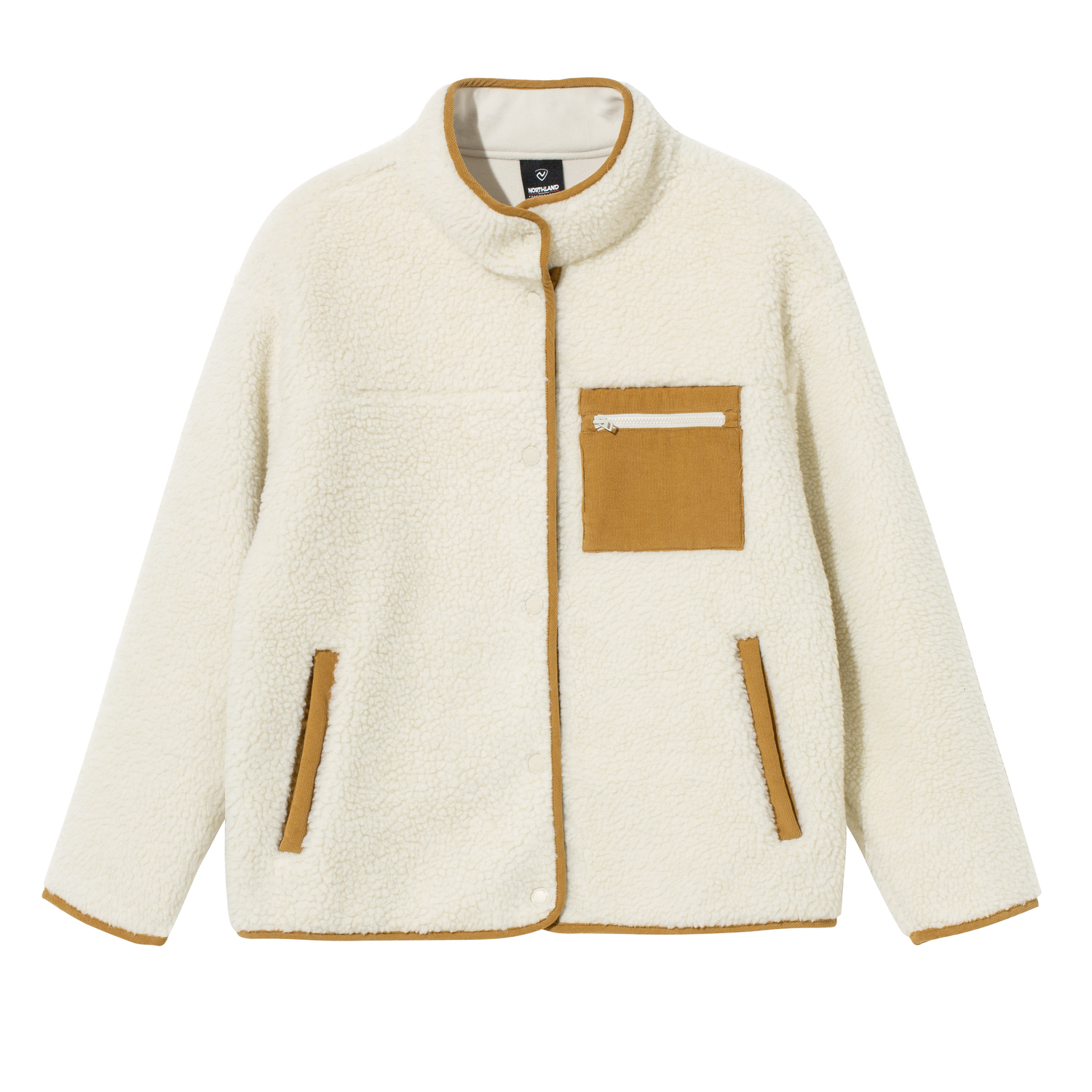 

NORTHLAND Профессиональная ветровка женская, Apricot Beige White