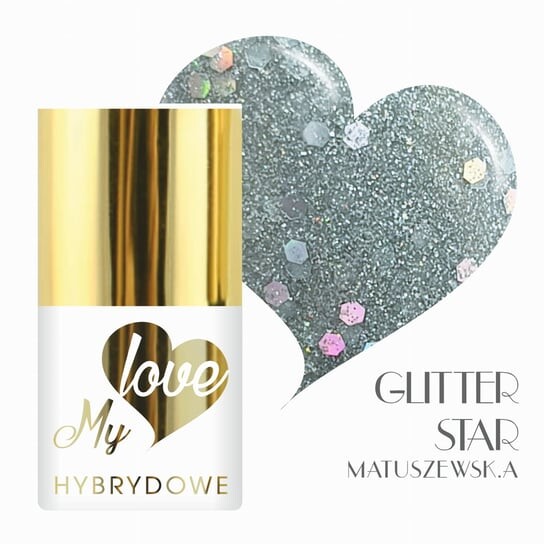 

Гибридный лак для ногтей Mylove UV/Led Glitter Star 834, SUNFLOWER