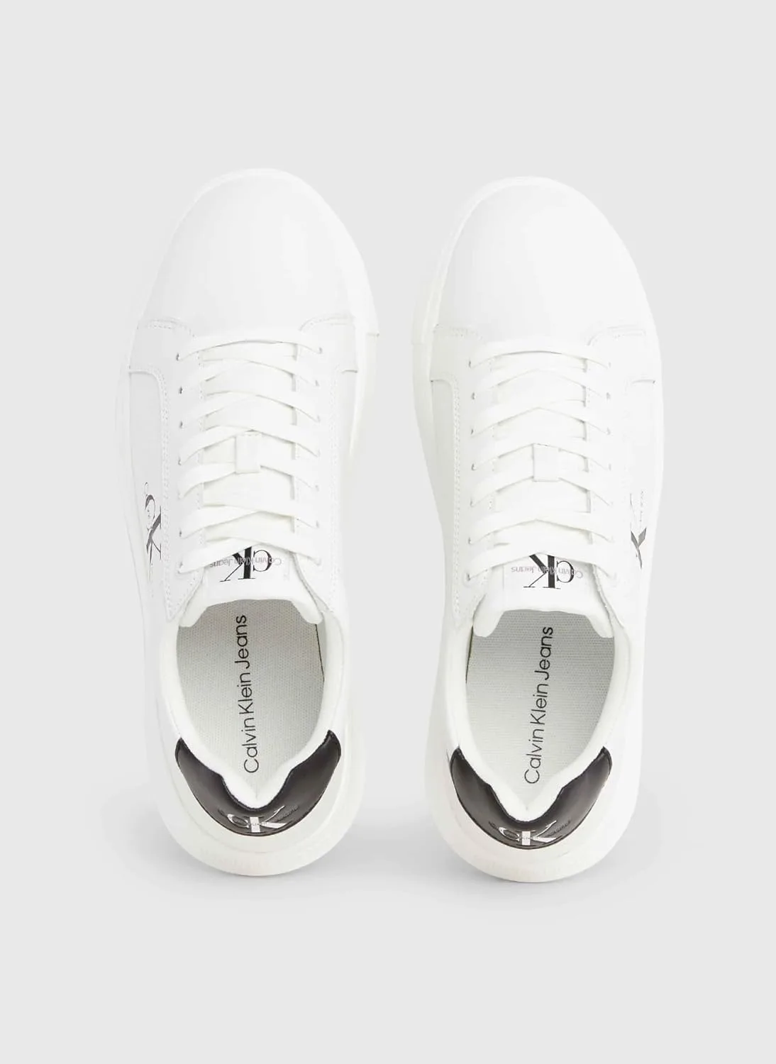 Мужские кеды Calvin Klein Chunky Cupsole Mono Lth, белый — фото 3