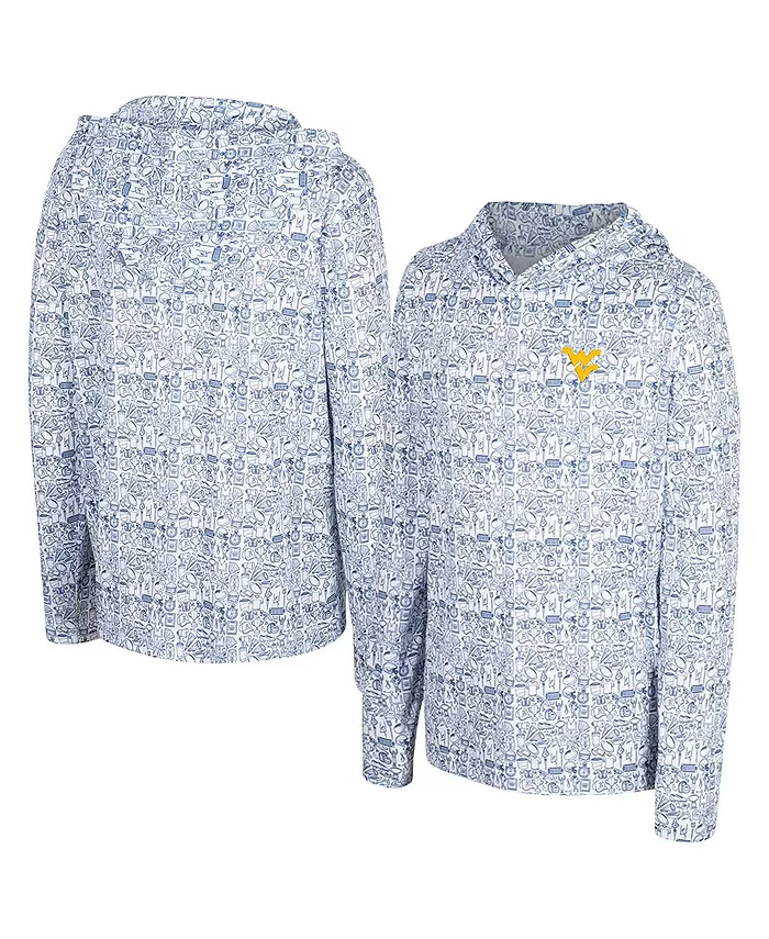 

Толстовка с капюшоном для мальчиков и девочек в стиле «Морская звезда Западной Вирджинии» с принтом по всей поверхности Colosseum