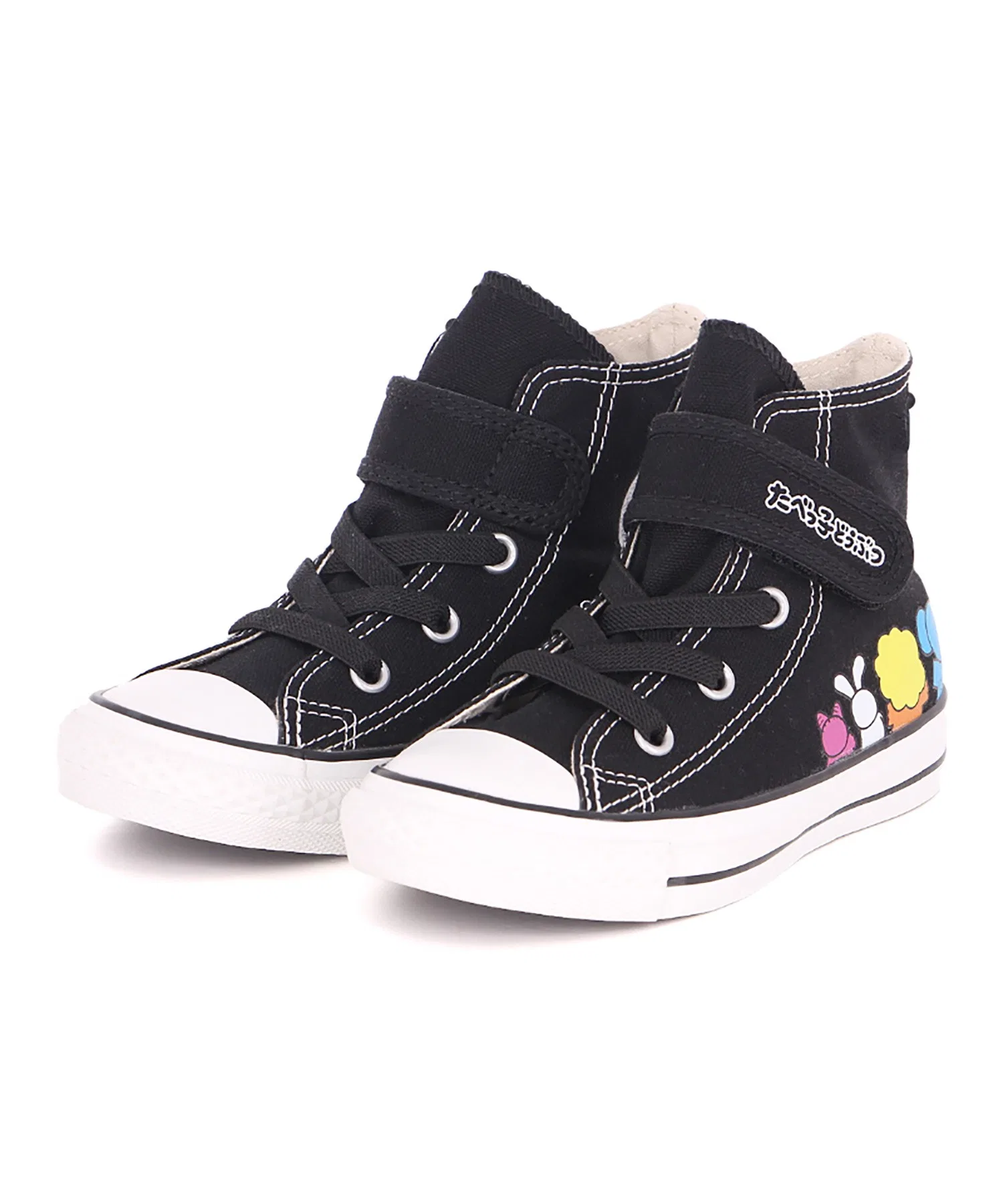 Детские кроссовки Converse All Star V-1 HI «Табеокко Доубуцу» чёрные — фото 4