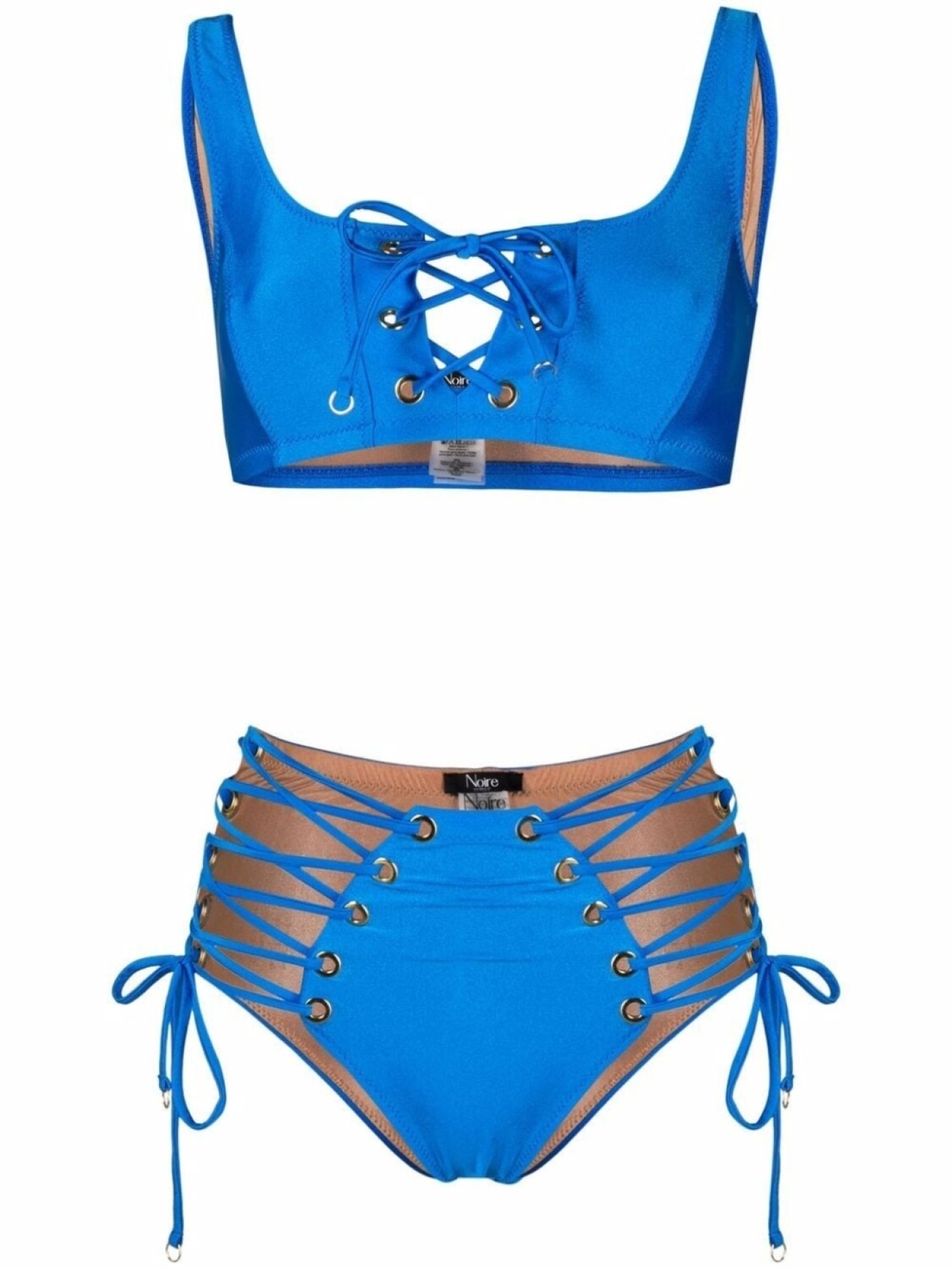 

Noire Swimwear бикини со шнуровкой, синий