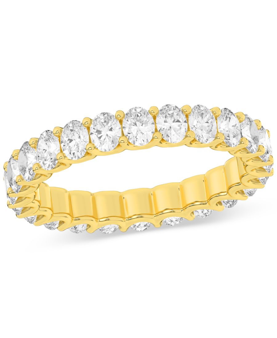 

Кольцо-дорожка с бриллиантами овальной огранки (2 карата) из платины или 14-каратного золота Macy's, Yellow Gold