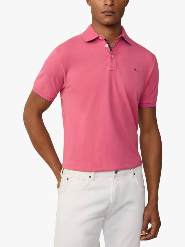 

Рубашка поло с коротким рукавом классического кроя для плавания Hackett London, цвет Light Fuchsia Pink