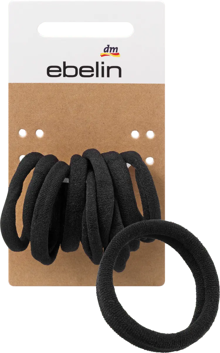 

Резинки для волос маленькие черные 9 шт. ebelin
