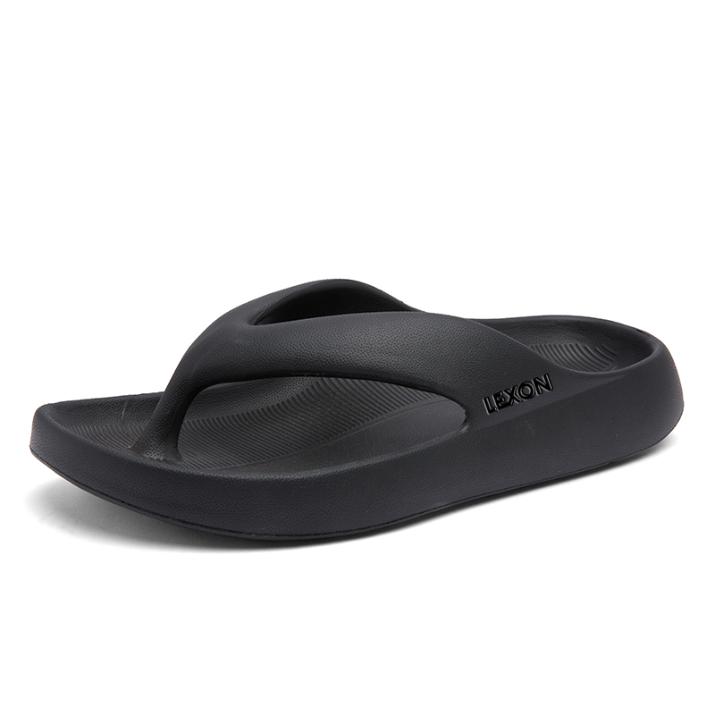 

Мужские тихие шлепанцы с резиновой подошвой LEXON, Black