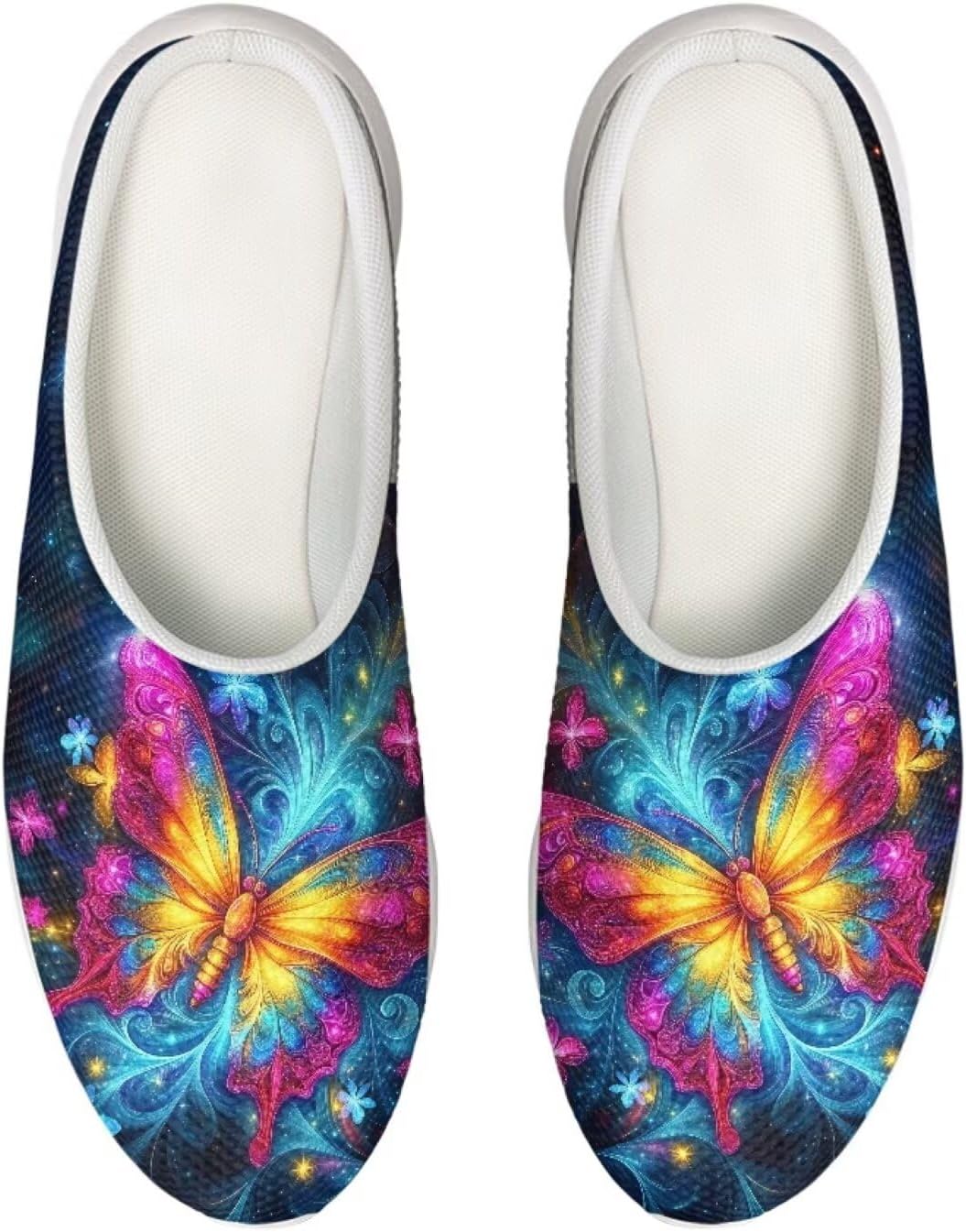 

Садовые сабо Forchrinse Colorful Butterfly унисекс для взрослых, для мужчин и женщин, тапочки-мюли для прогулок, удобные тапочки, пляжные сандалии, легкие, Butterfly Print