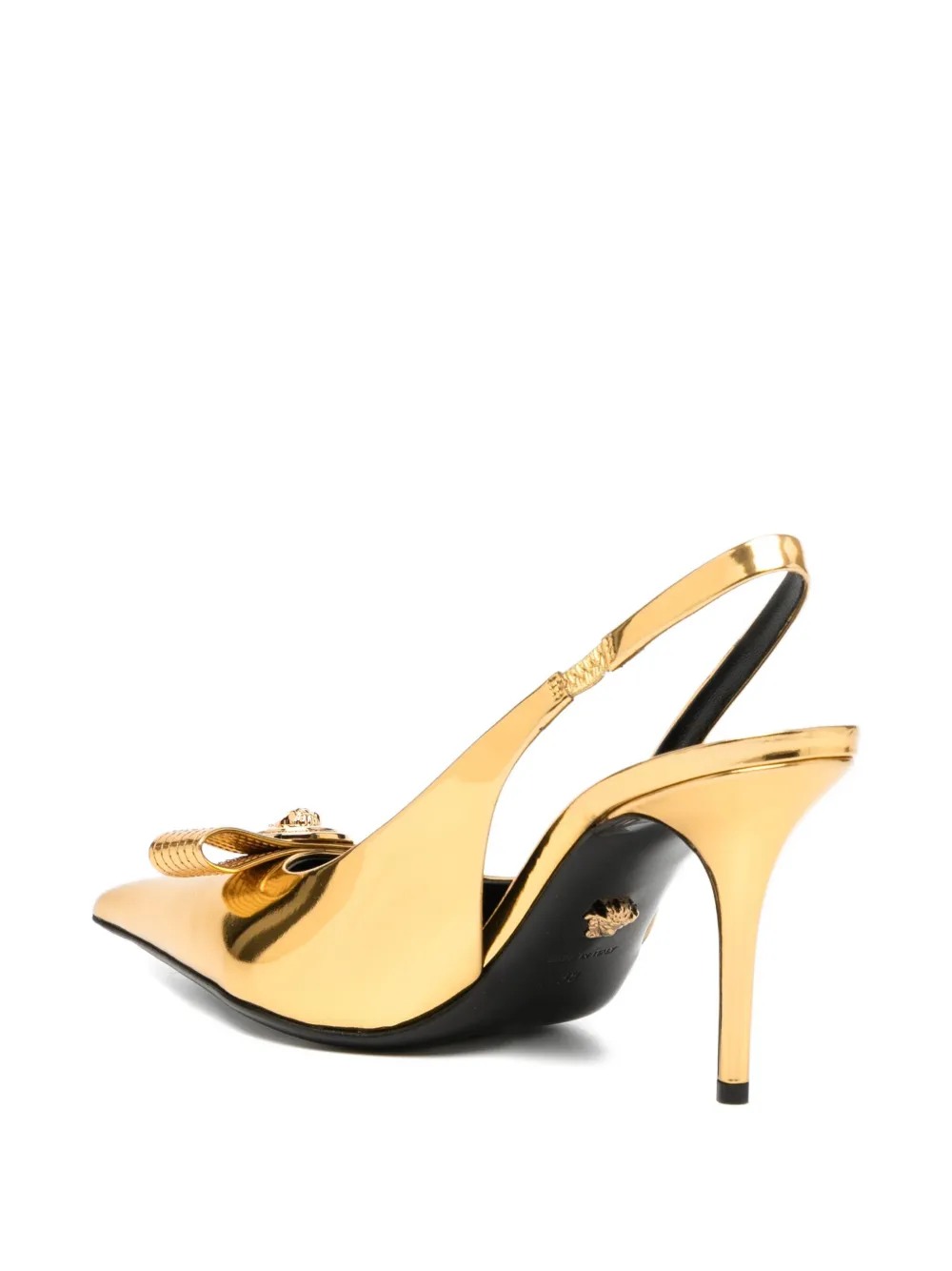 Туфли Gianni Ribbon 90 VERSACE, желтый — фото 3