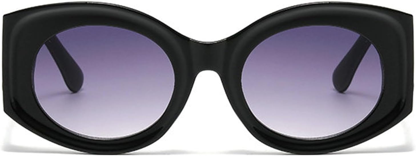 

Хелена Модные большие овальные женские солнцезащитные очки в толстой оправе, ретро черные, с защитой от УФ-излучения UV400, мужские градиентные солнцезащитные очки в тренде helena, C1