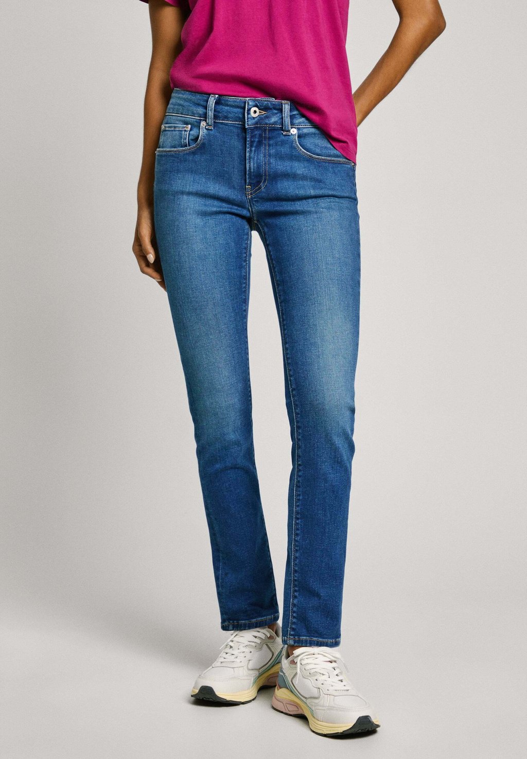 

Зауженные джинсы Pepe Jeans, синий деним