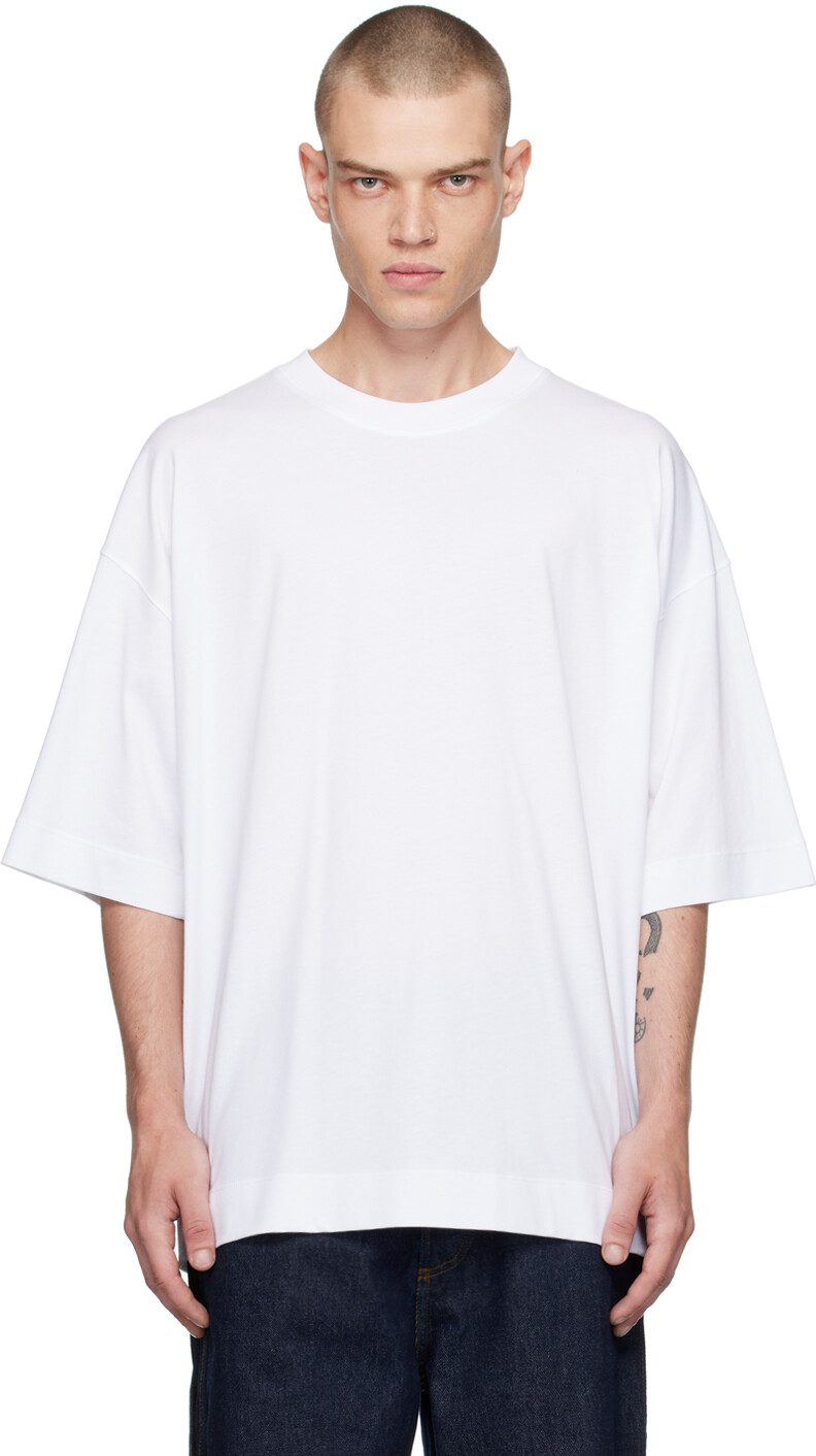 

Футболка оверсайз Dries Van Noten, белый
