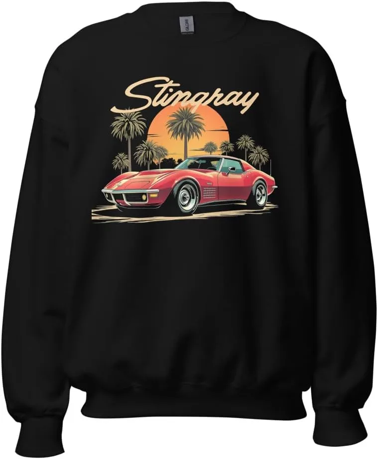 

Свитшот Unisex C3 Corvette Stingray Retro Sunset JG Infinite