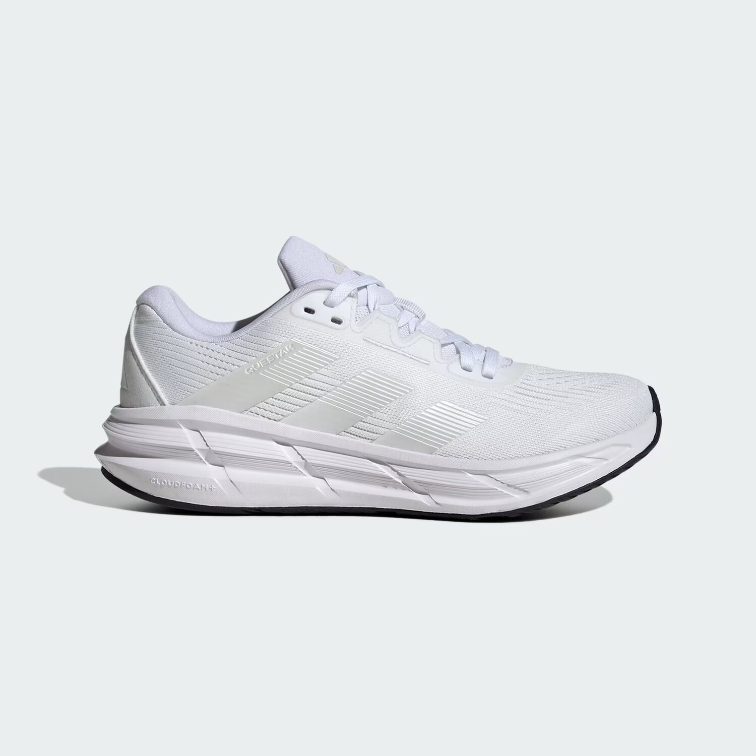 Кроссовки Квестар 3 Adidas, цвет Cloud White/Cloud White/Core Black