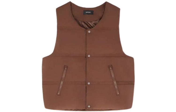 

REPRESENT Мужская коричневая пуховая жилетка, Brown