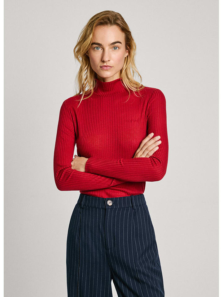 

Лонгслив Pepe Jeans, красный