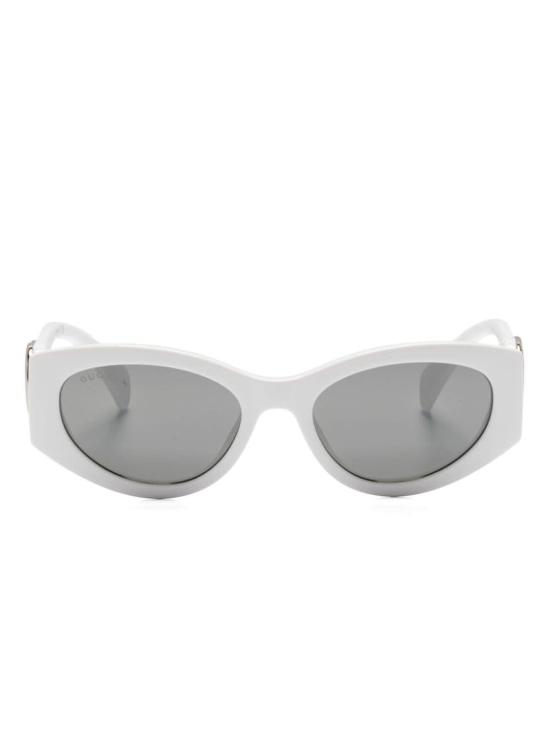 

Gucci Eyewear солнцезащитные очки в оправе 'кошачий глаз', белый