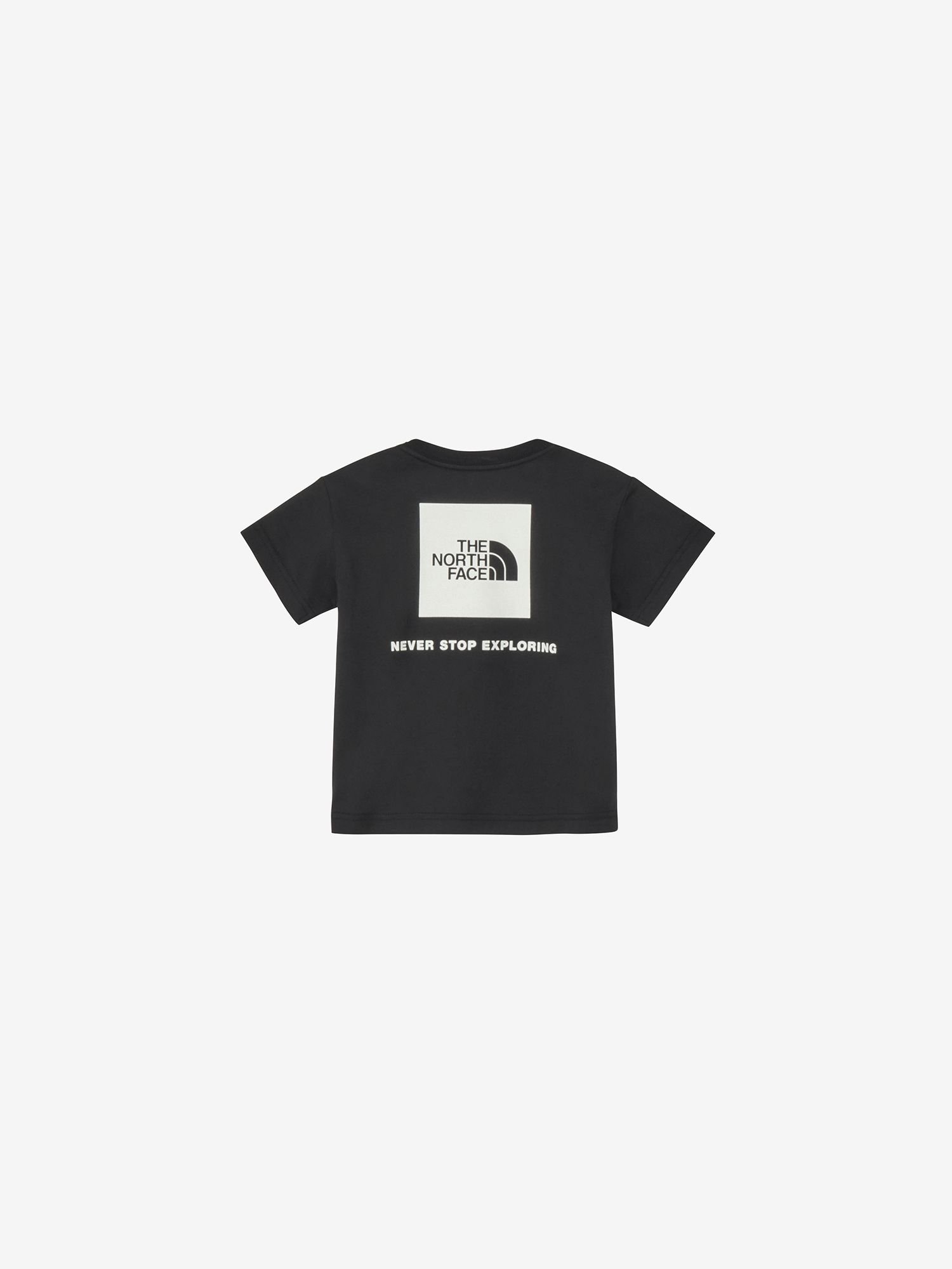 Футболка с коротким рукавом и квадратным логотипом на спине (детская) The North Face, Black 2