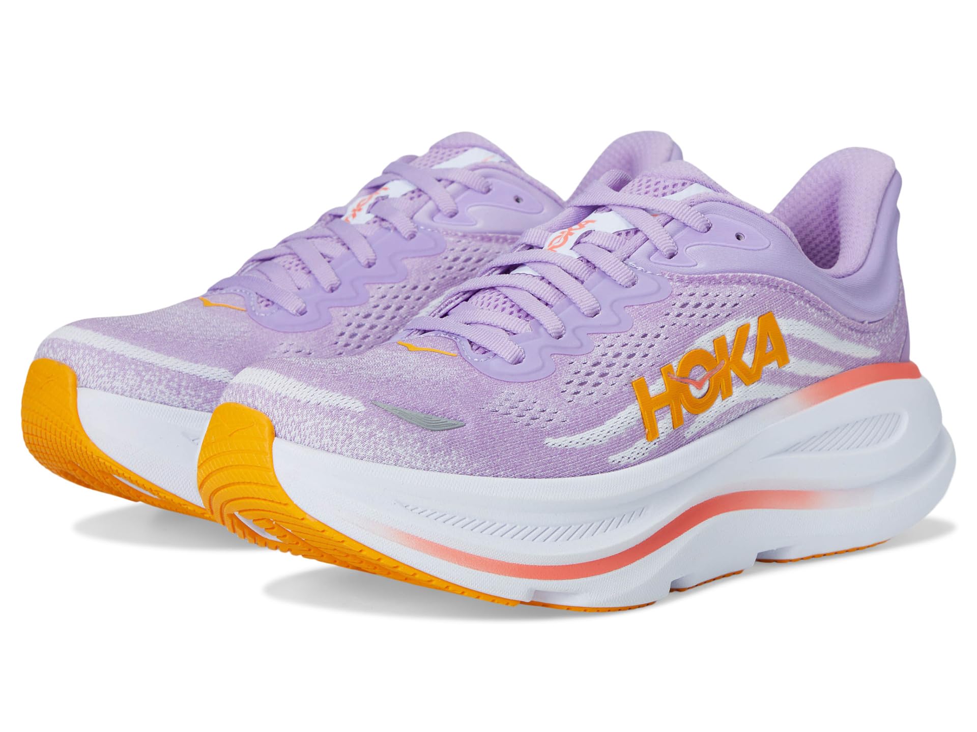 Кроссовки Hoka Bondi 9, цвет Aster Flower/Starlight Glow