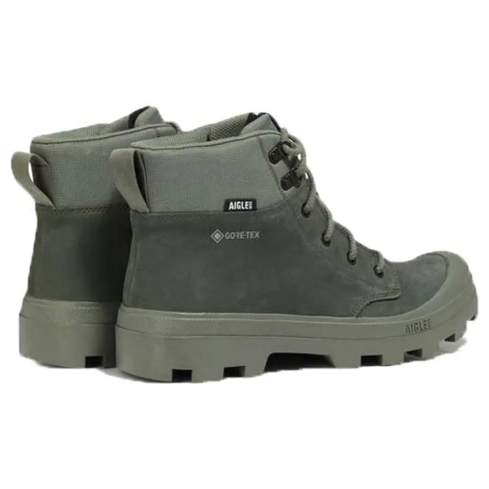 Кроссовки Aigle Tenere из кожи Gore-Tex, зеленый — фото 3