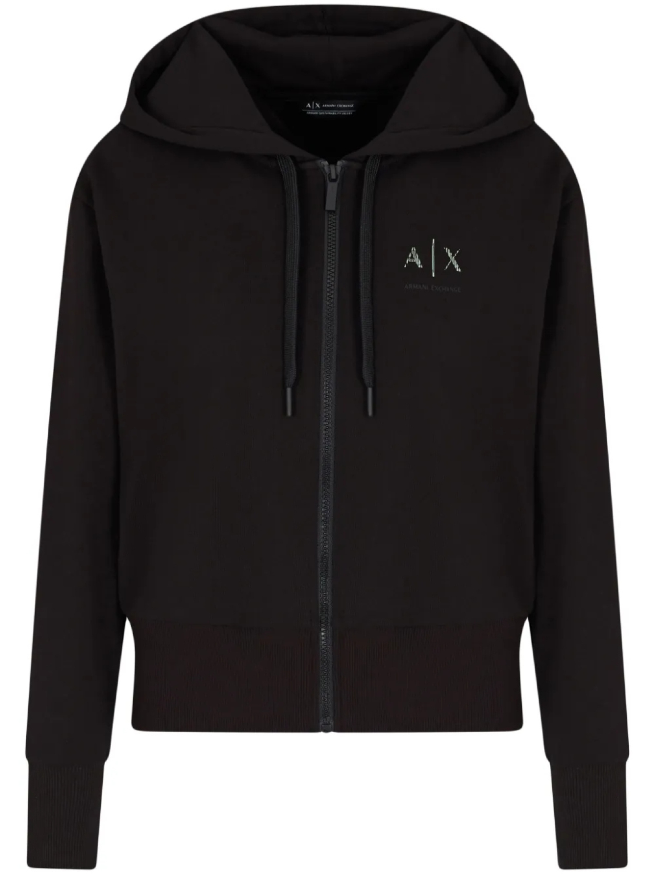 

Armani Exchange худи с логотипом, черный