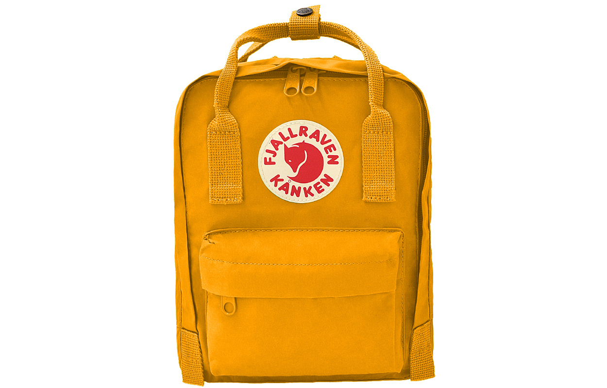 

Fjallraven Семилитровый наружный рюкзак из хлопка цвета охра унисекс