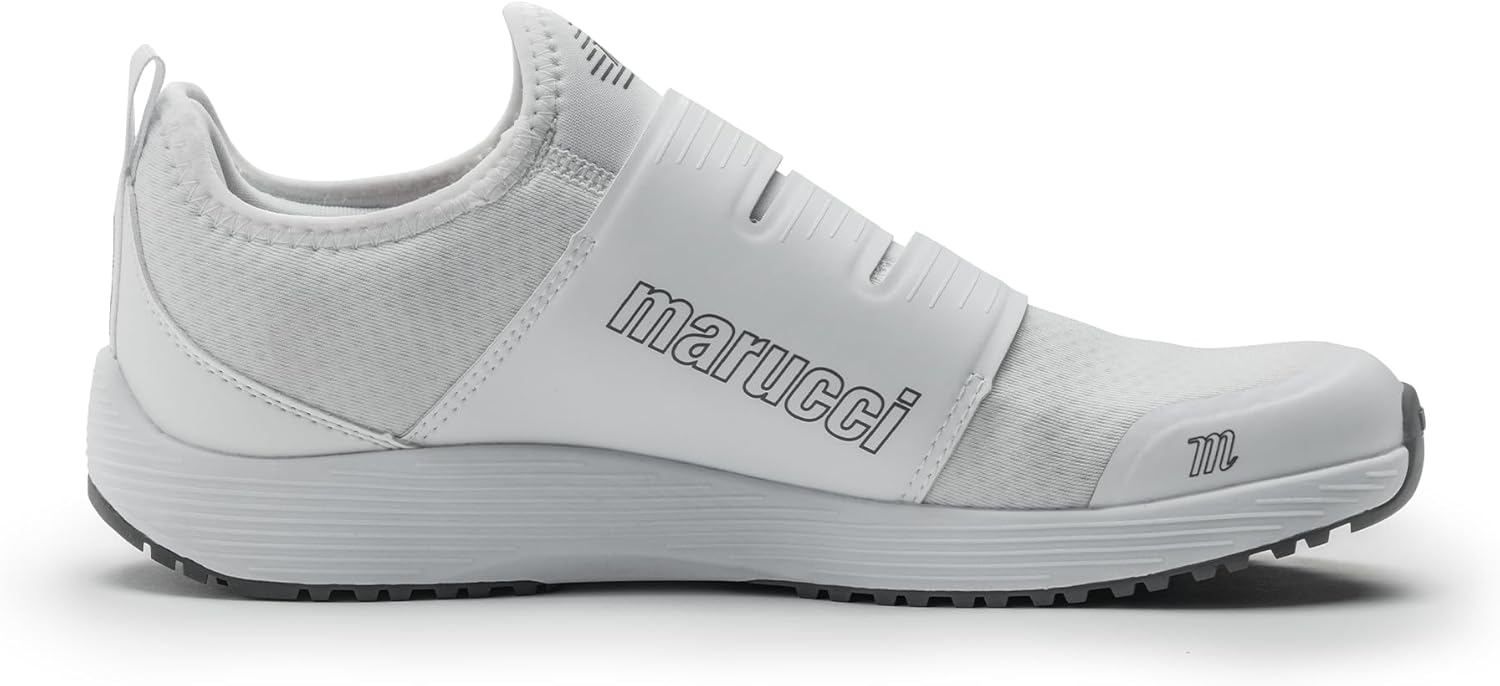 Кроссовки Marucci MXB Trainer BOA для мужчин, белые, бейсбольные тренировочные кроссовки, спортивная обувь для мужчин с системой затяжки BOA L6 для надежной регулируемой посадки, легкие, дышащие и долговечные — фото 4