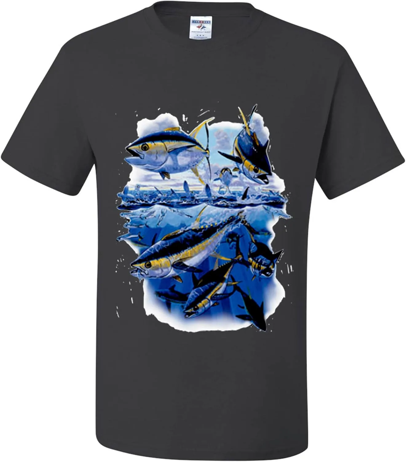 

Футболка для мужчин с принтом для любителей рыбалки wild custom apparel