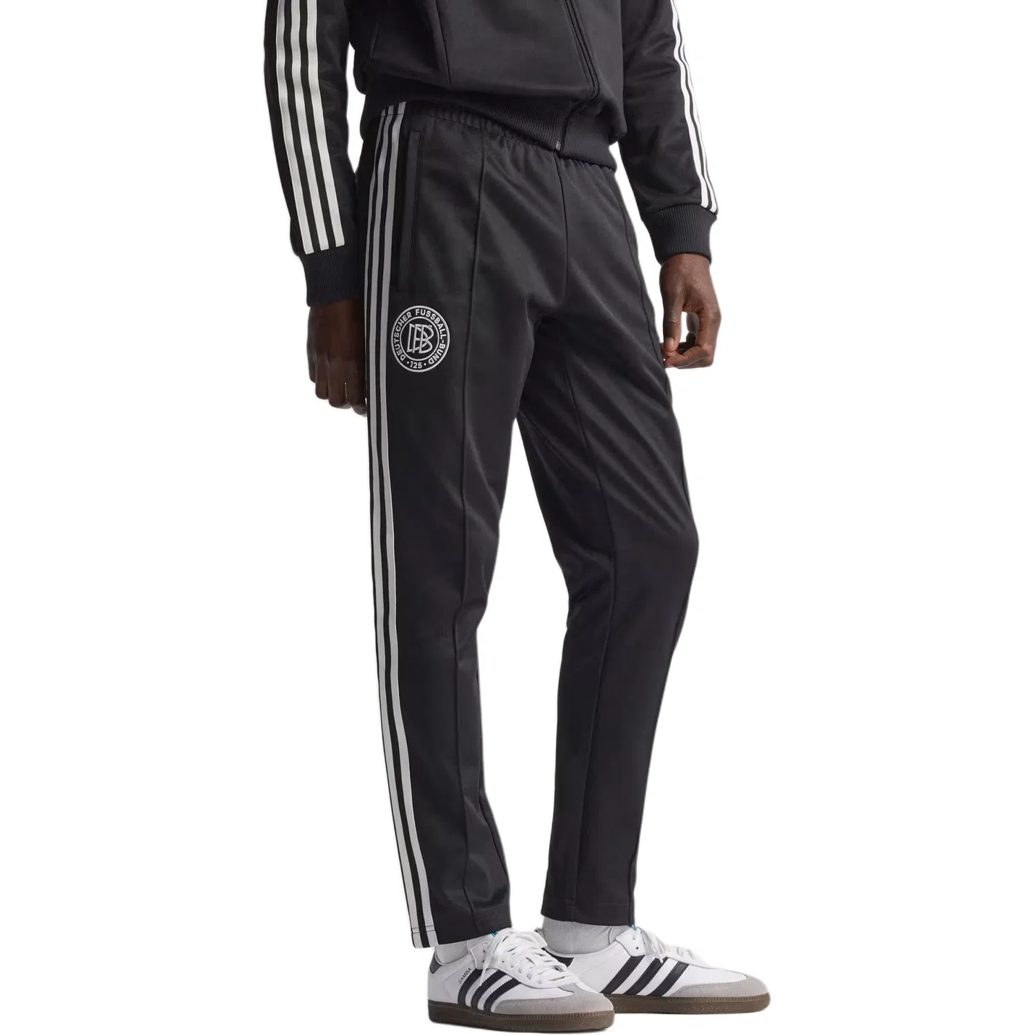 Спортивные штаны с лампасами Adidas Originals черные — фото 2