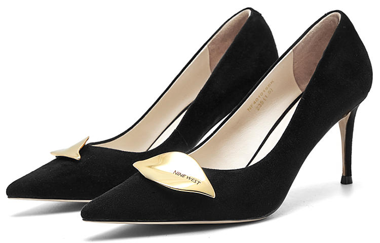 Женские туфли на высоком каблуке 7,5 см NINE WEST, черные — фото 4