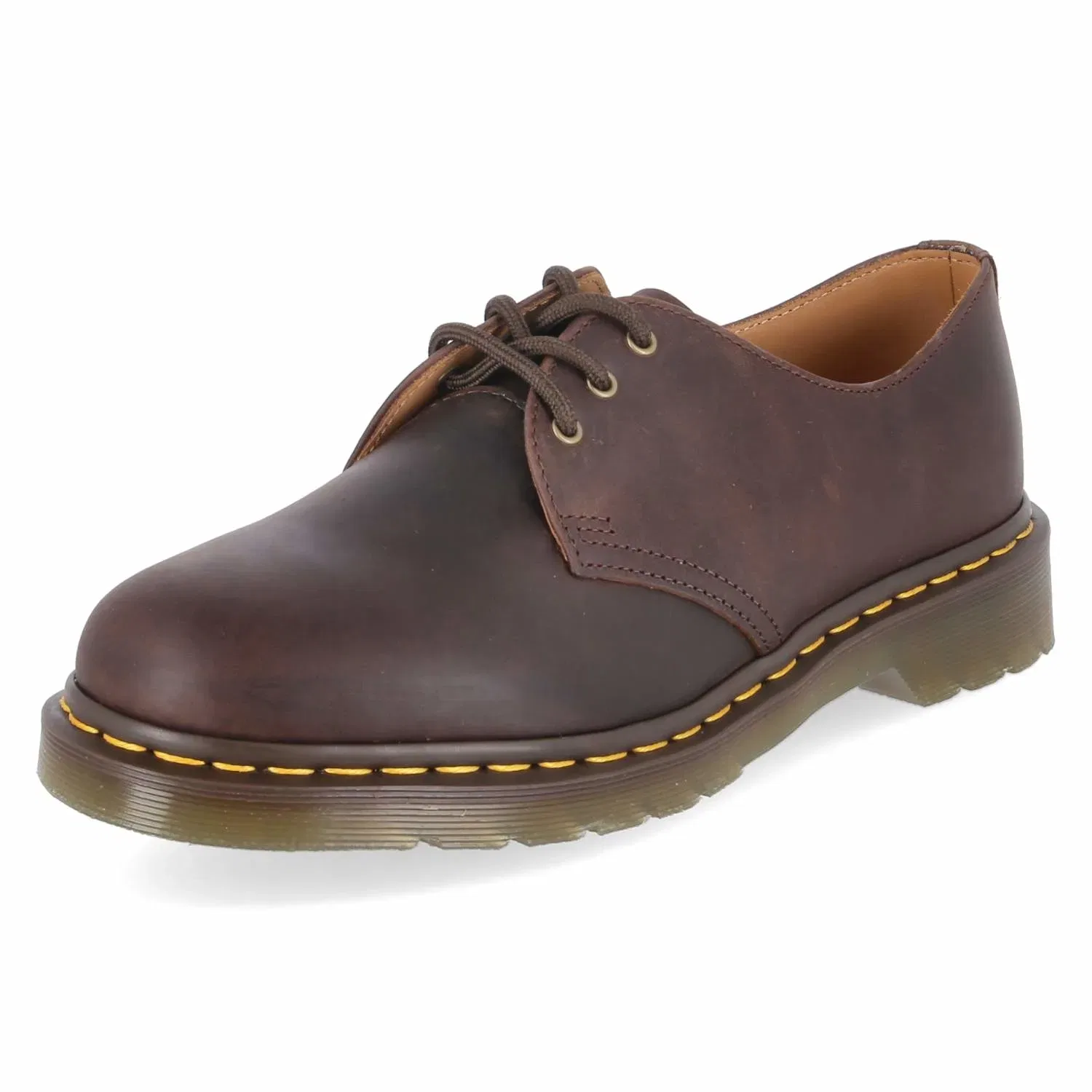 Сникерсы низкие, гладкая кожа, Dr. Martens, коричневый — фото 2