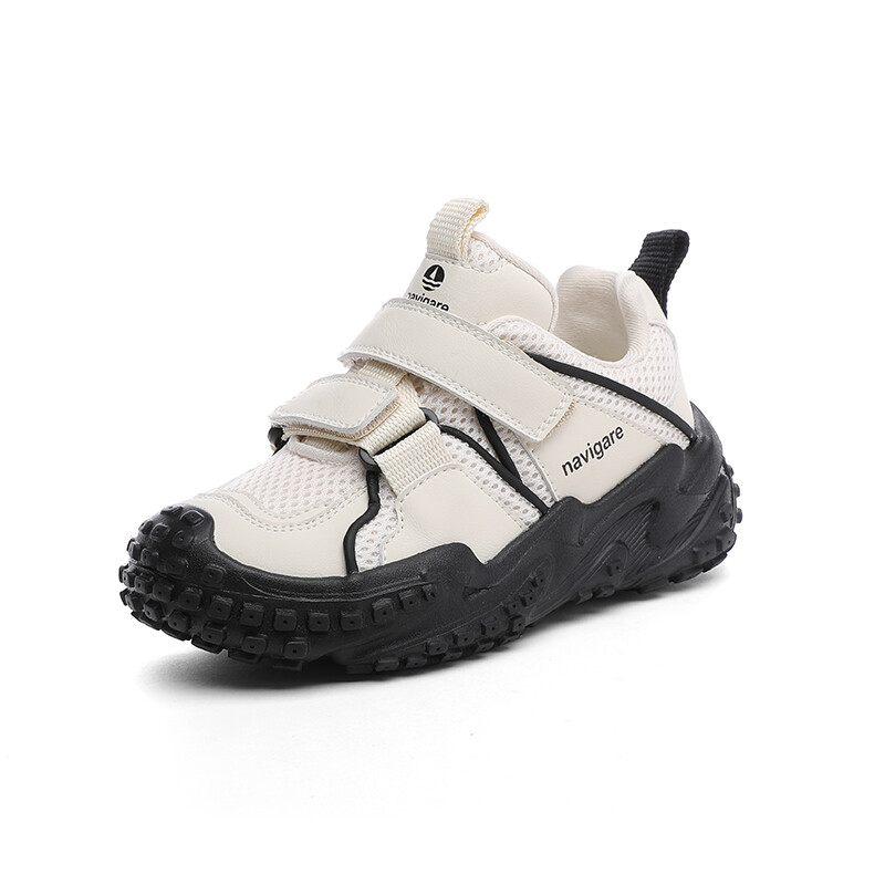 Кроссовки NAVIGARE Kids Lifestyle Shoes Kids Low-top, бежевый/черный — фото 3