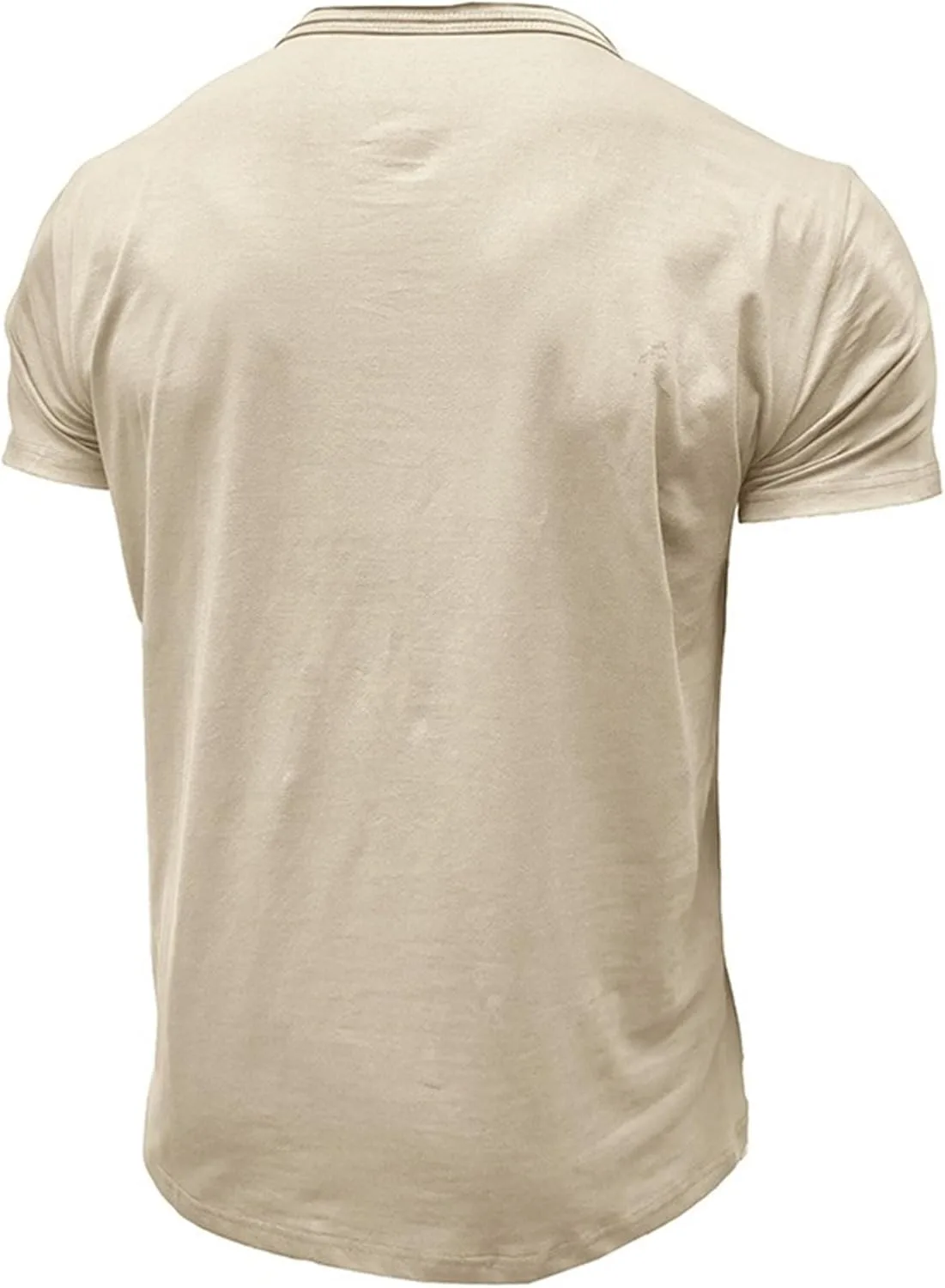 Мужская футболка Casual Cotton Slim Fit с круглым вырезом — фото 3