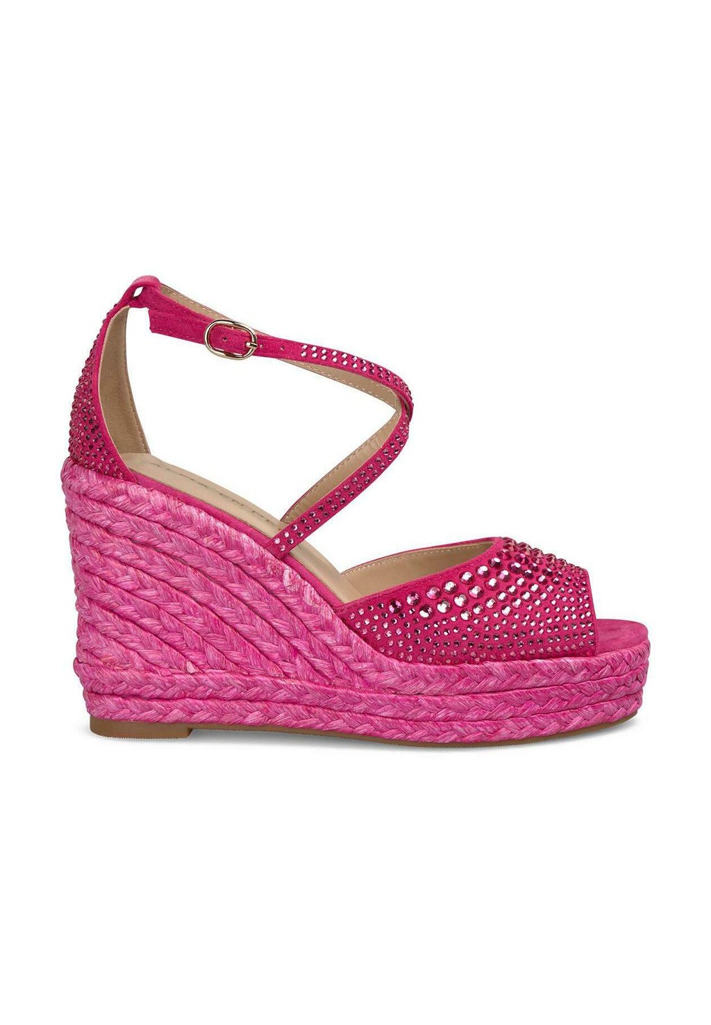Босоножки на танкетке Espadrilles Alma en Pena, цвет Fucsia Jaspeado — фото 2