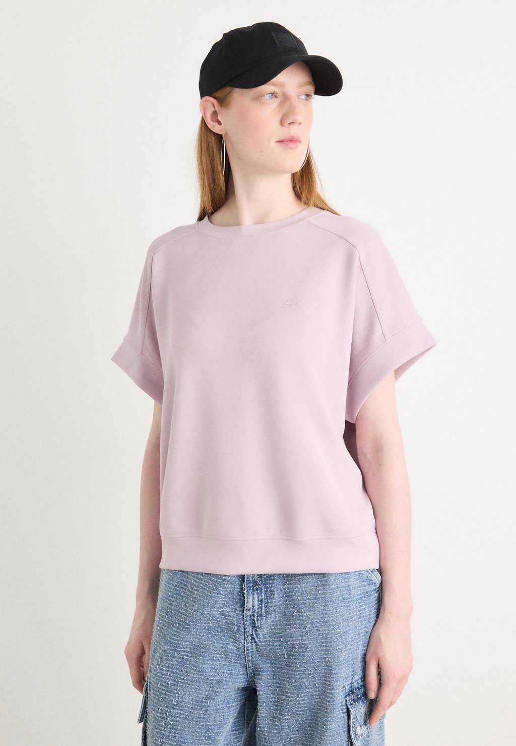 

Базовая футболка ENARI - Print T-shirt BOSS, лиловый