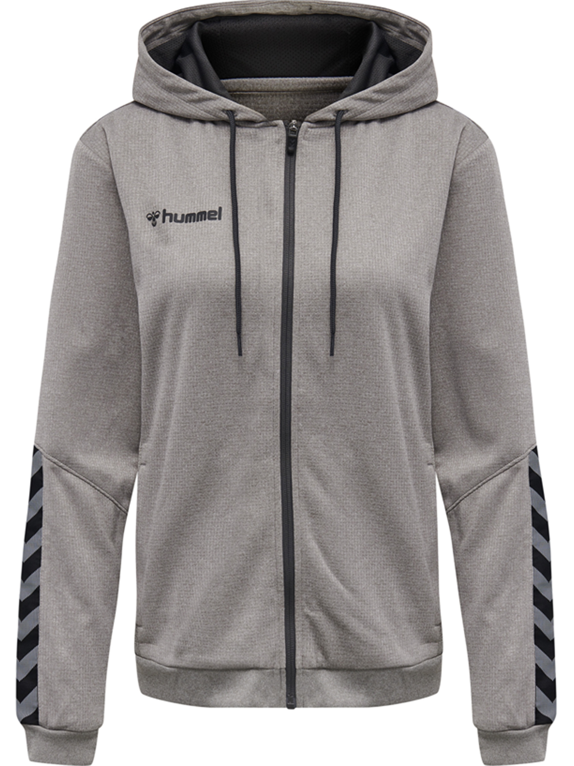 

Толстовка Hummel Hoodie Hmlauthentic Poly Zip Hoodie Woman, серый меланж