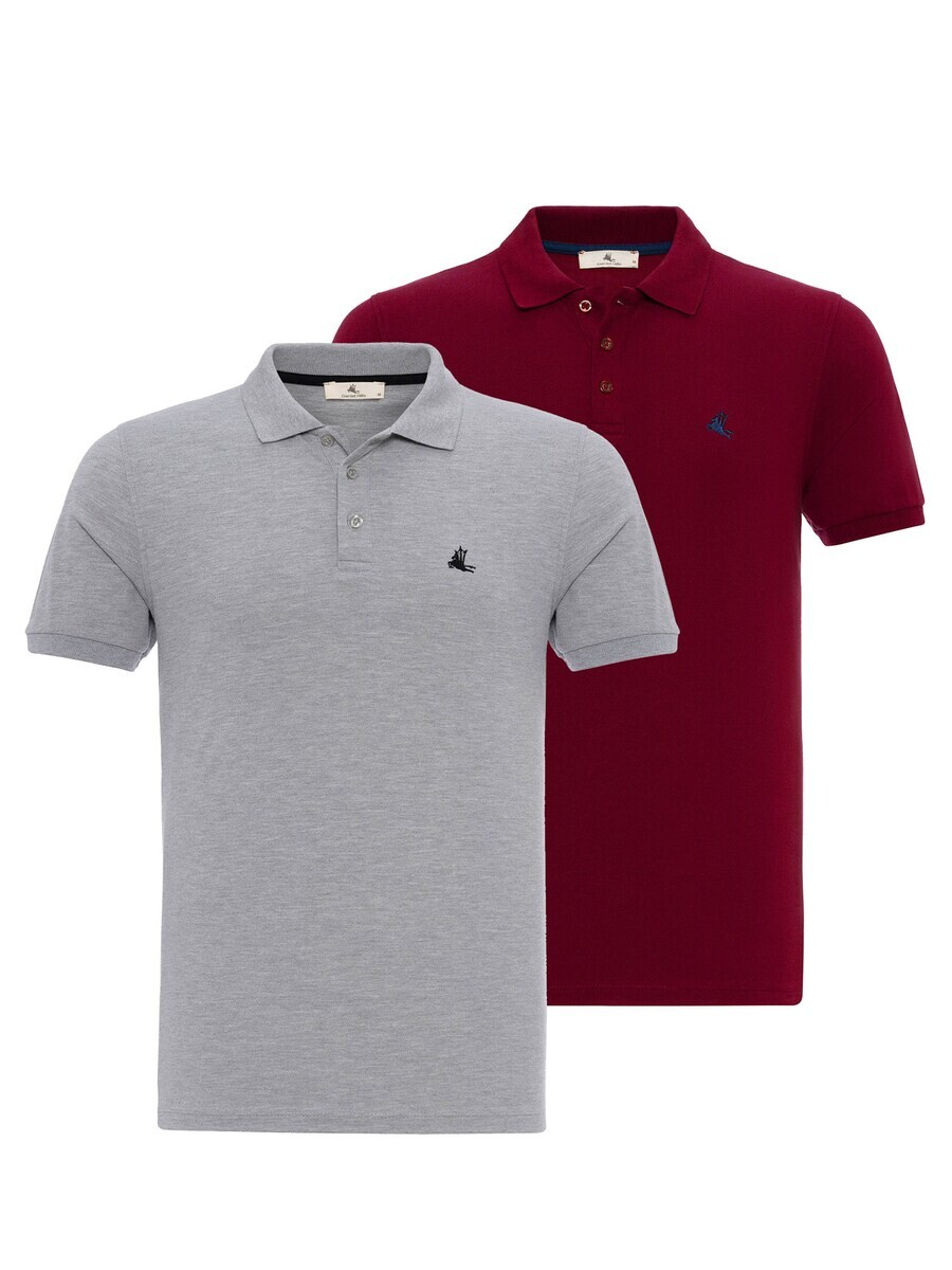 

Футболка Daniel Hills, цвет Light grey/Ruby red