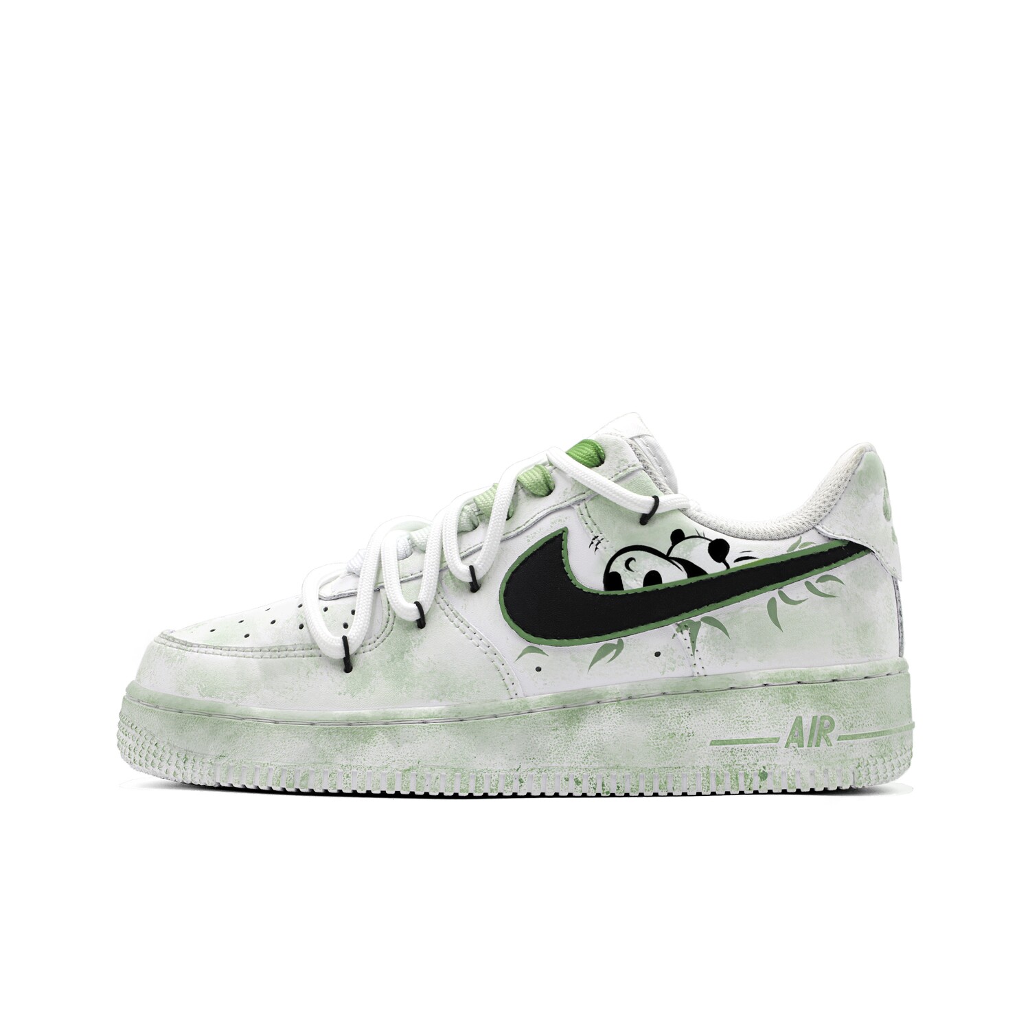 

Кроссовки Nike Air Force 1 Skateboard Shoes Men Low-Top White/Green, Зеленый, Кроссовки Nike Air Force 1 Skateboard Shoes Men Low-Top White/Green