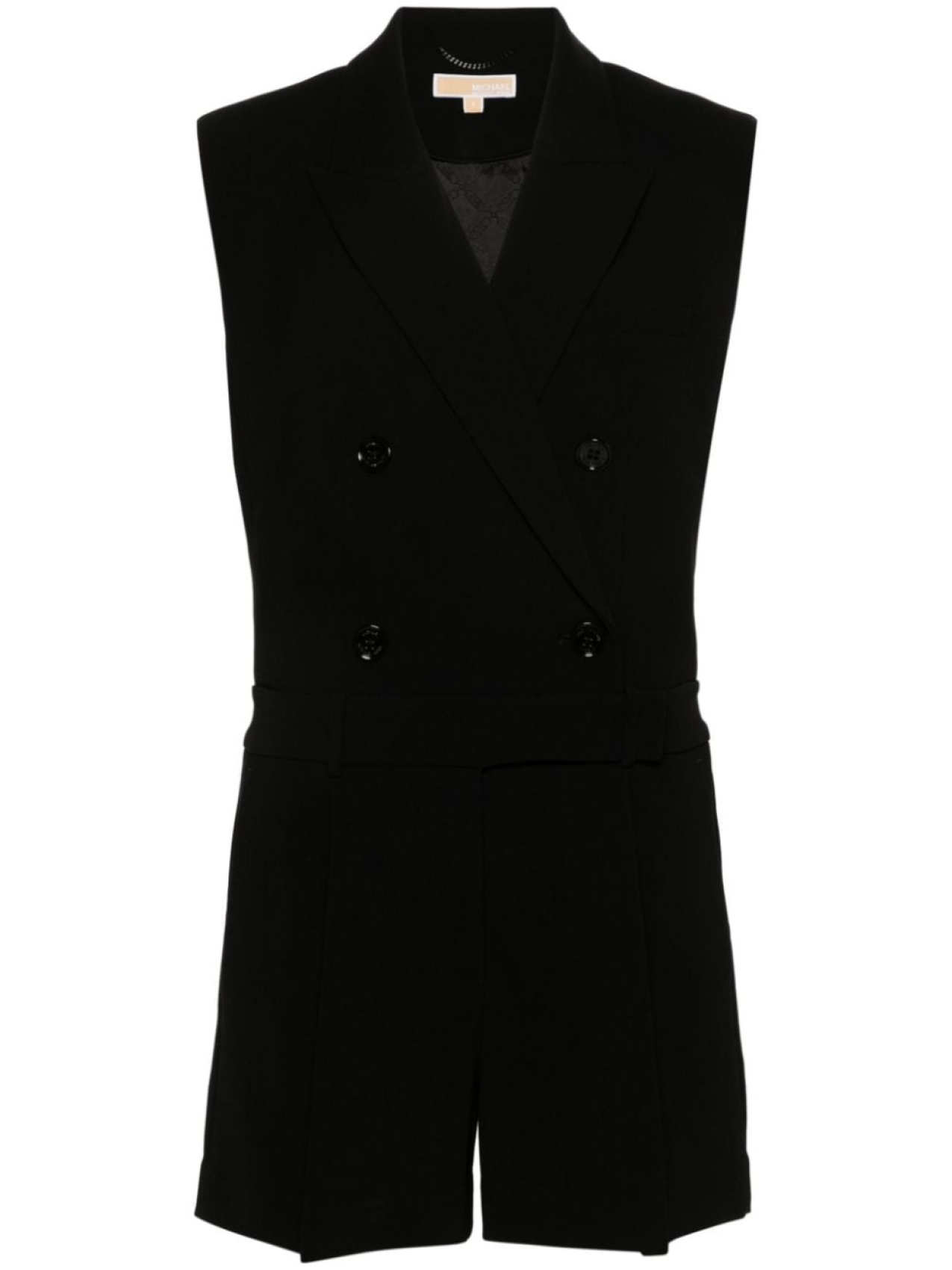 

Michael Michael Kors double-breasted playsuit, черный