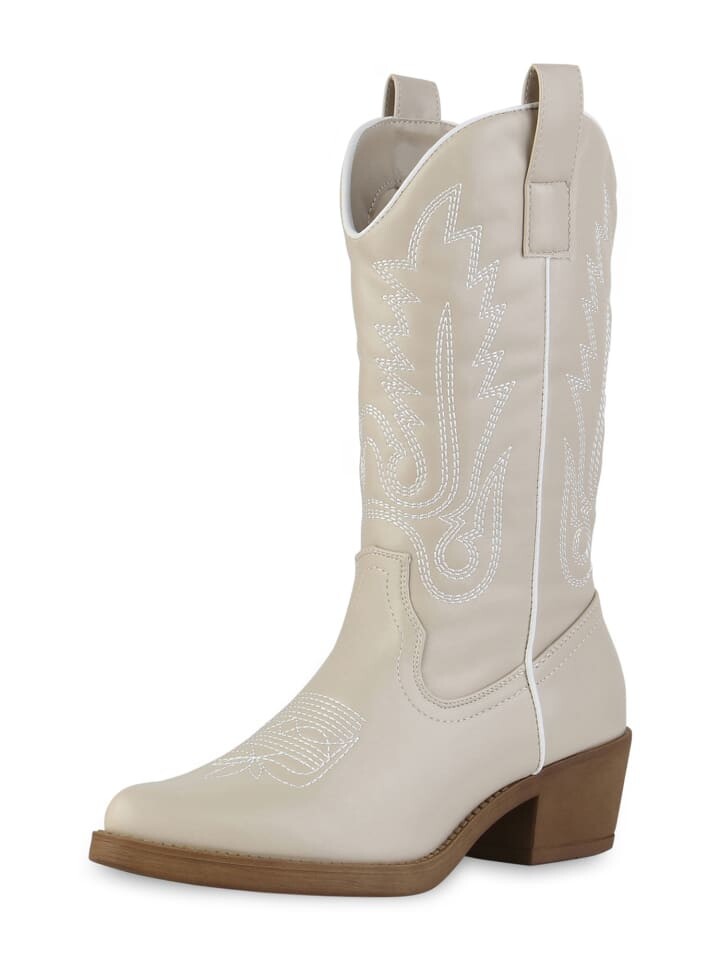 

Сапоги VAN HILL Cowboy Olivia, цвет beige weiss