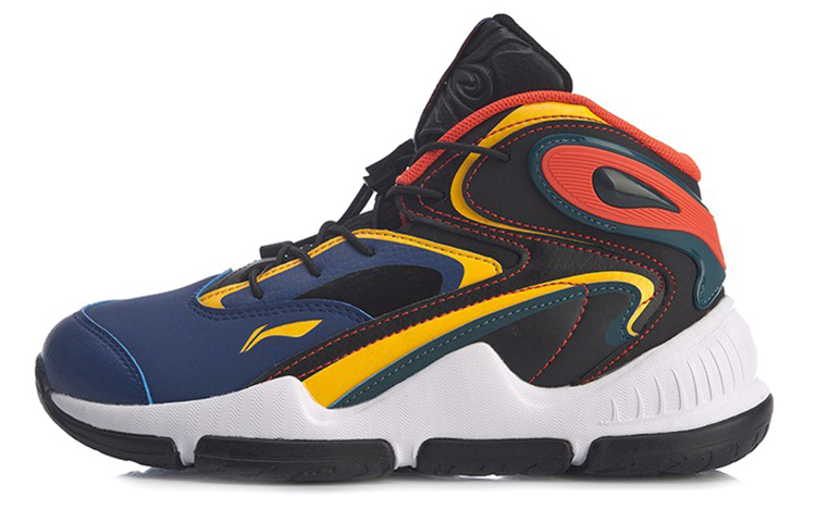 

LINING YOUNG Скользостойкие амортизирующие износостойкие баскетбольные кроссовки Blue Black для подростков