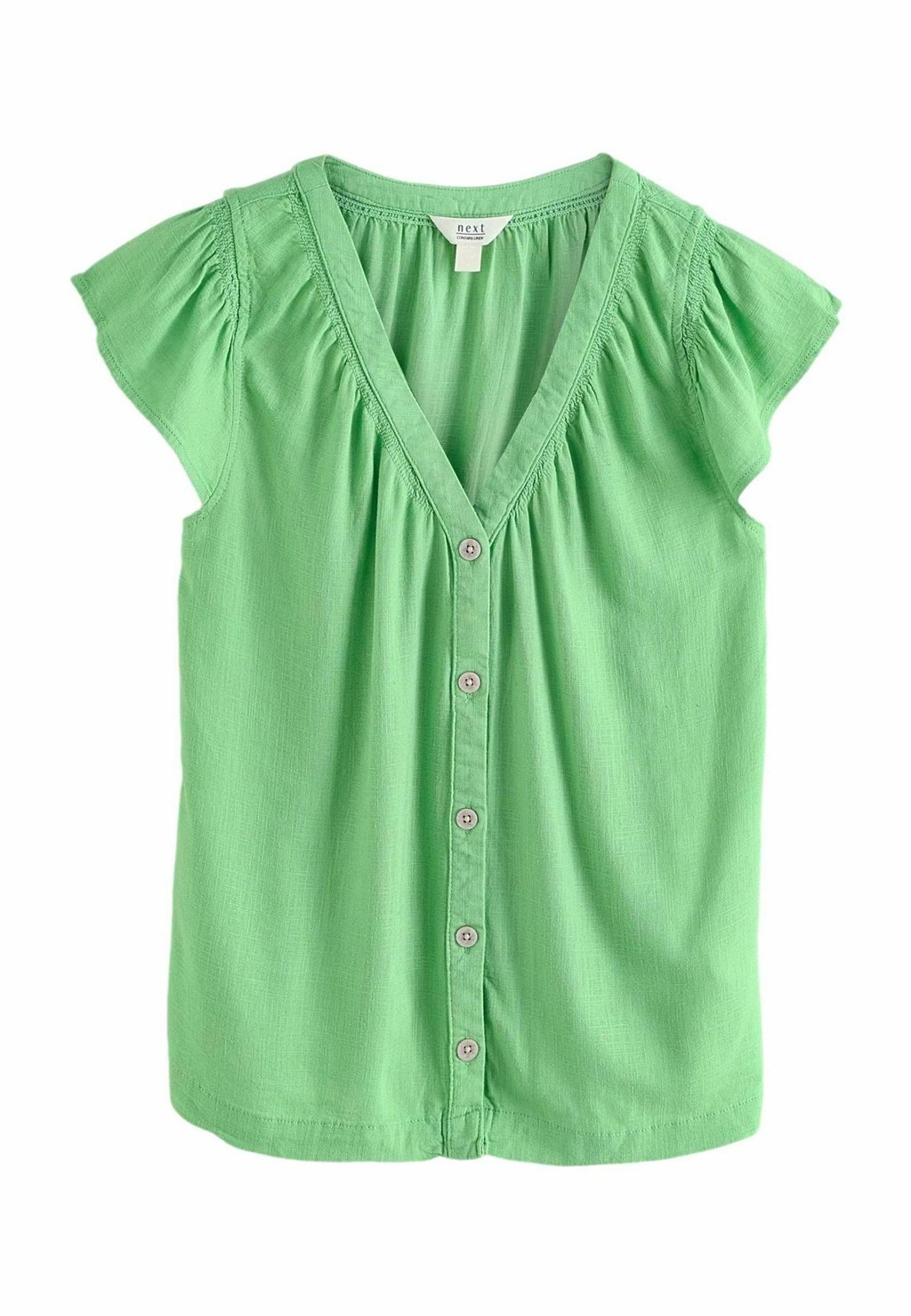 

Блуза REGULAR FIT RUFFLE SLEEVE Next, зеленый