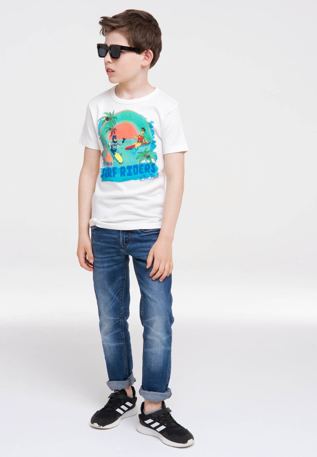 

Футболка с принтом BATMAN AND ROBIN-PRINT LOGOSHIRT, цвет altweiss