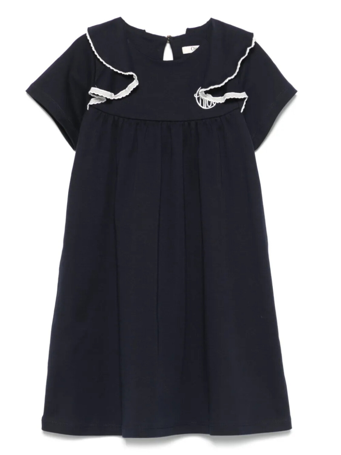 

Chloé Kids платье с оборками, синий