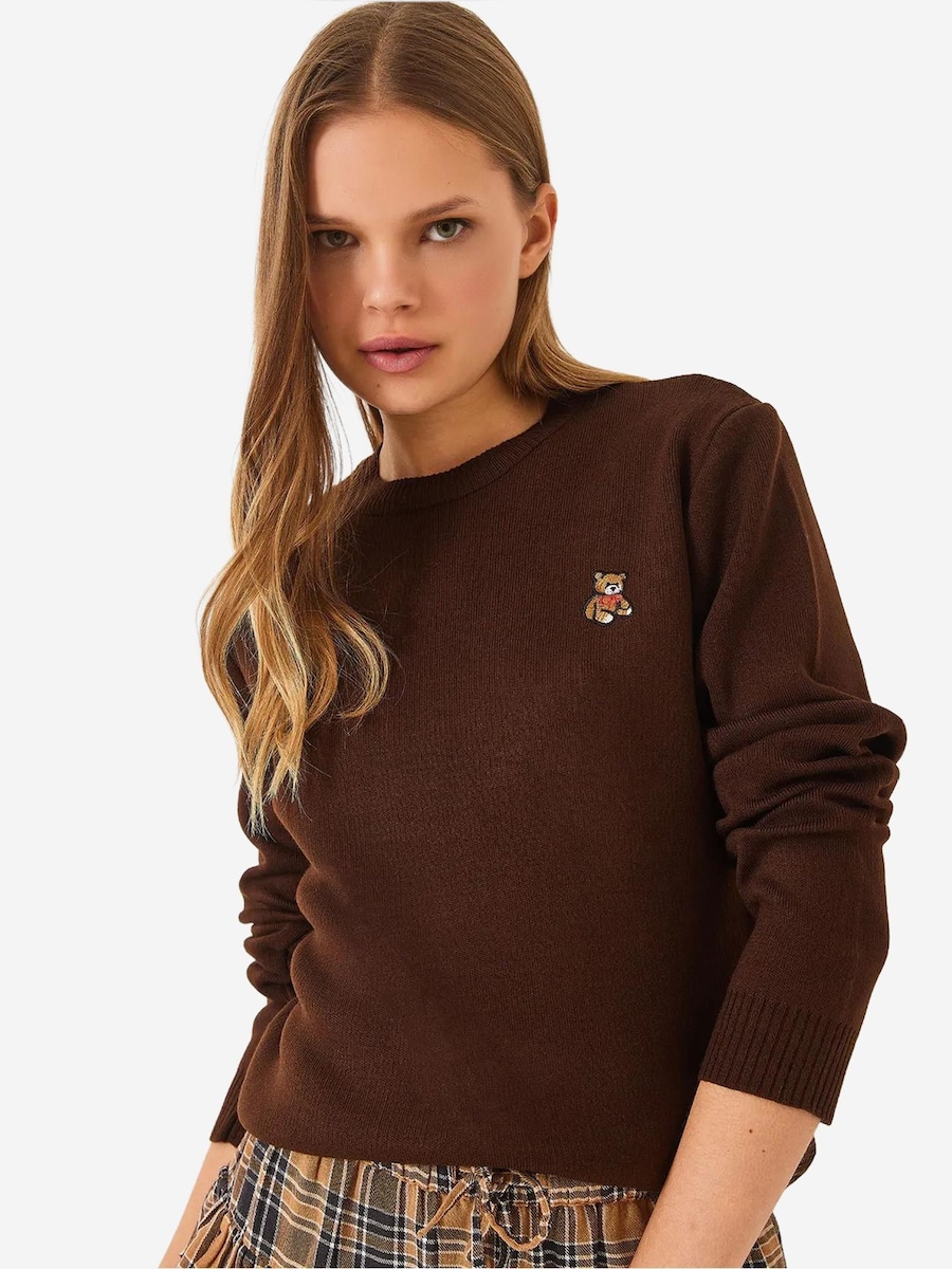 

Свитер Bianco Lucci, светло-коричневый/темно-коричневый