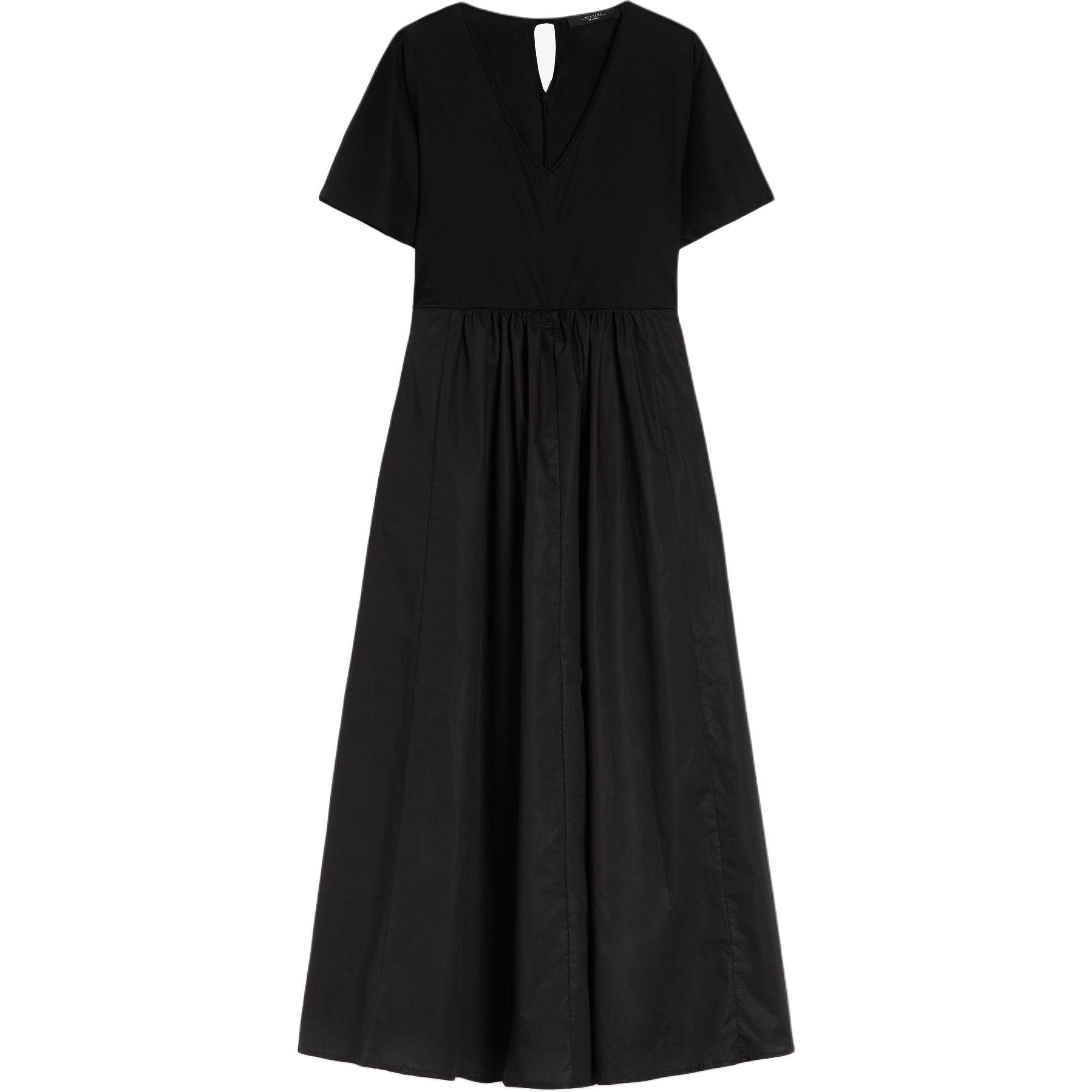 

WEEKEND MaxMara Женское черное платье с коротким рукавом