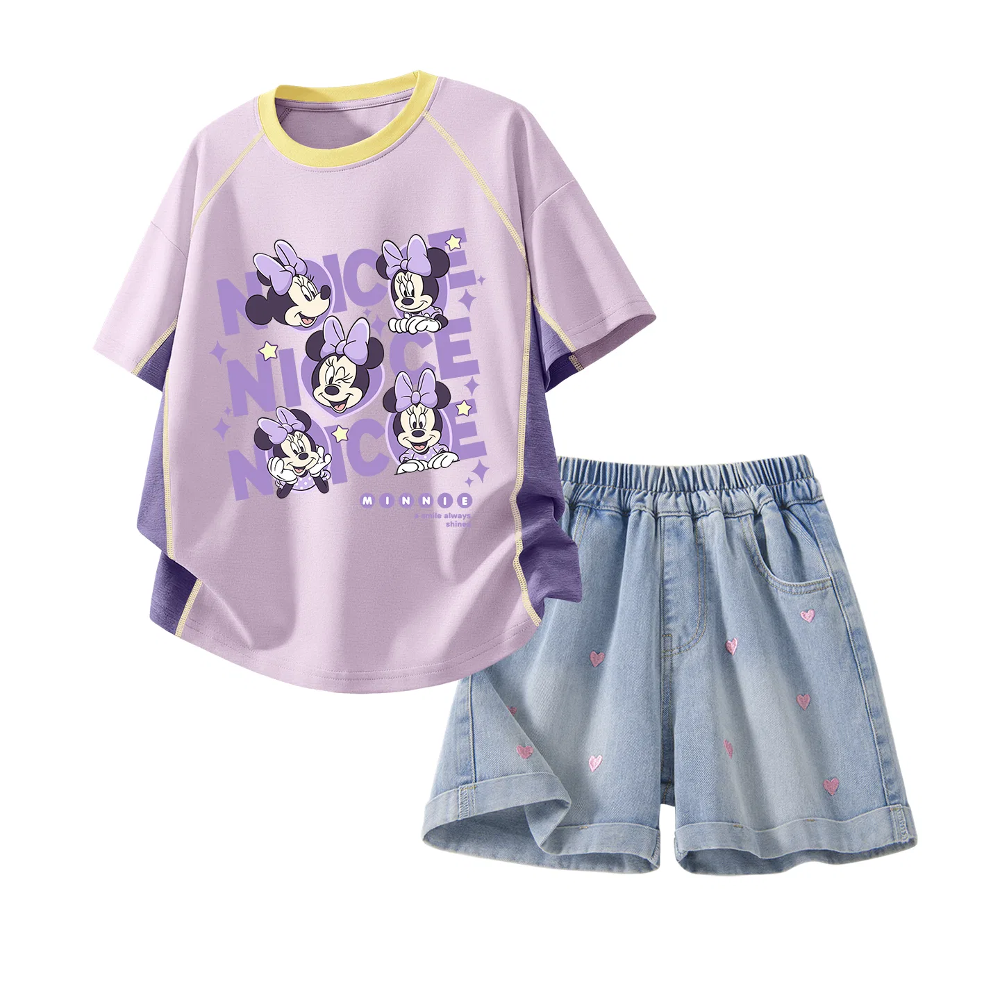 Спортивный костюм для детей Disney Casual Sportswear 2 Pack, фиолетовый и джинсово-синий
