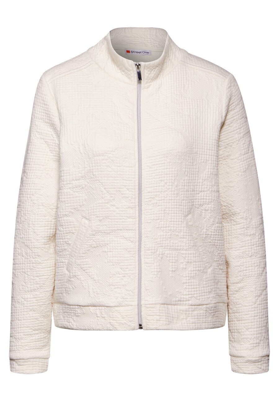 

Толстовка с капюшоном на молнии STREET ONE Zip-Up Hoodie, белый