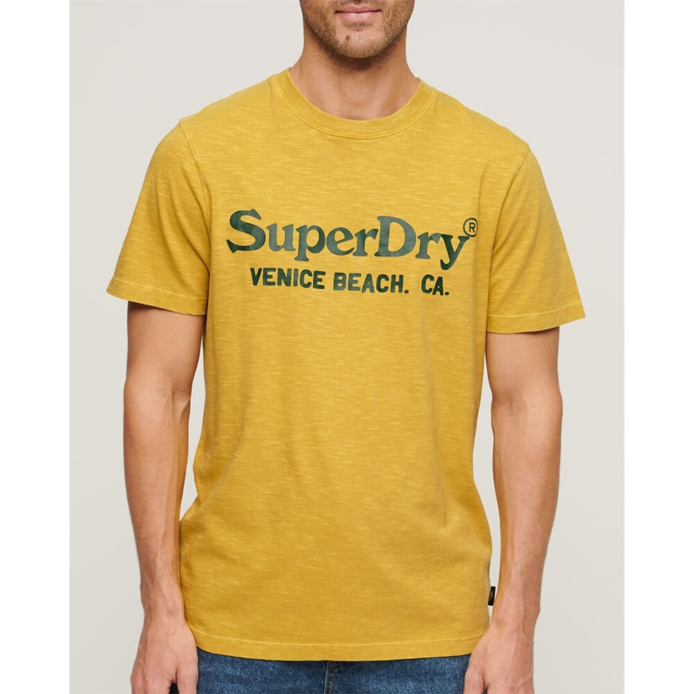 

Футболка с коротким рукавом Superdry Venue Classic Logo, желтый